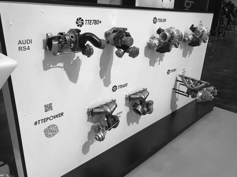 Exhibition wall turbocharger